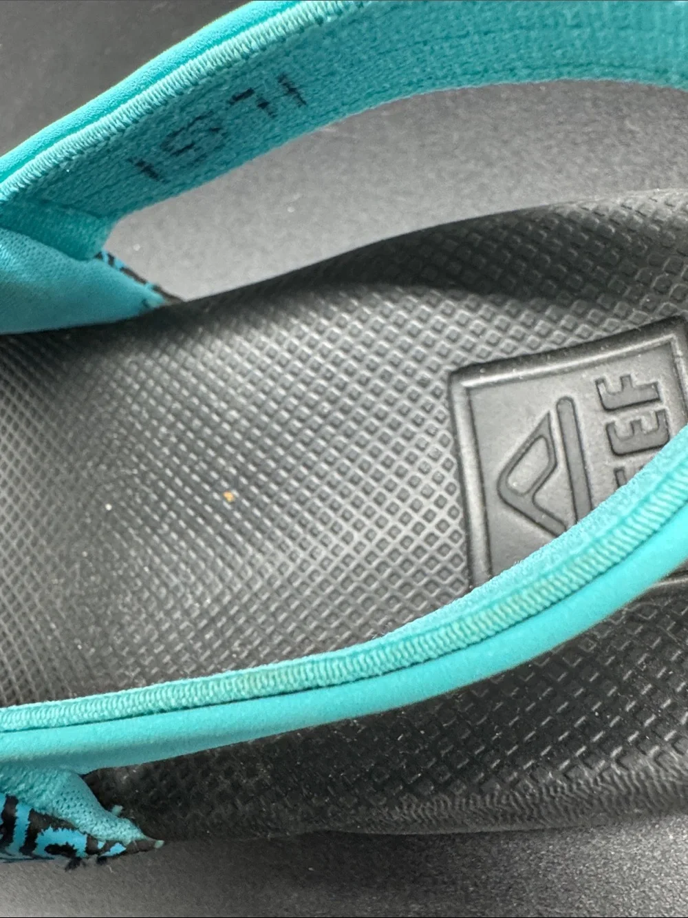 Reef Teal and Black Toddler One Slide Sandals Sz 10